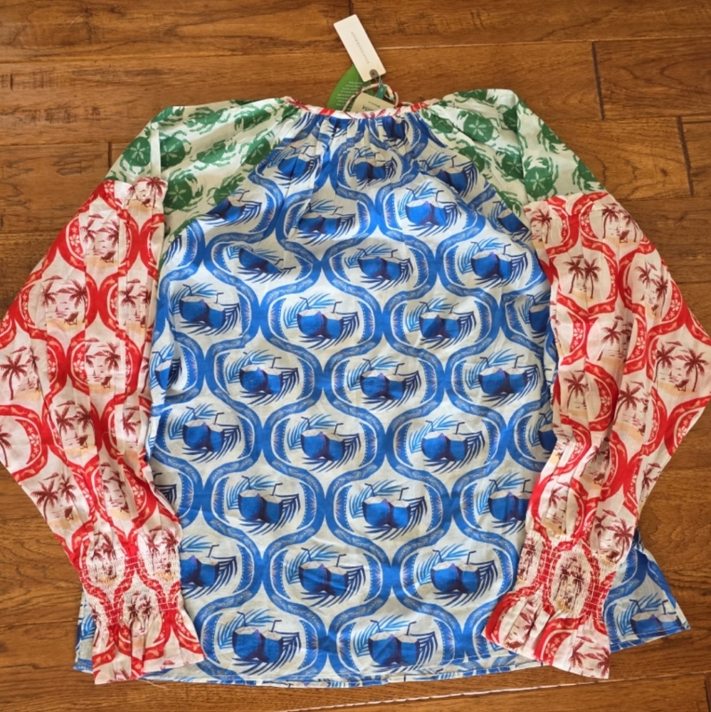 Farm Rio Multi Color Top Size Small - Picture 10 of 12